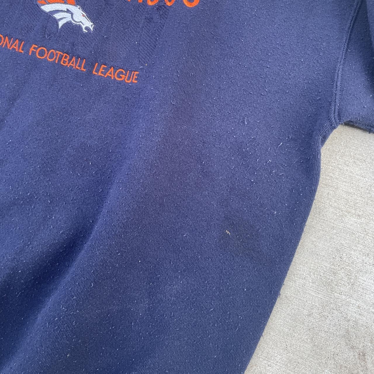 Vintage 90's baggy Denver Broncos sweatshirt In - Depop