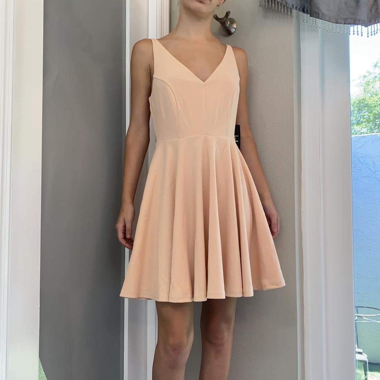 Darling delight blush outlet skater dress