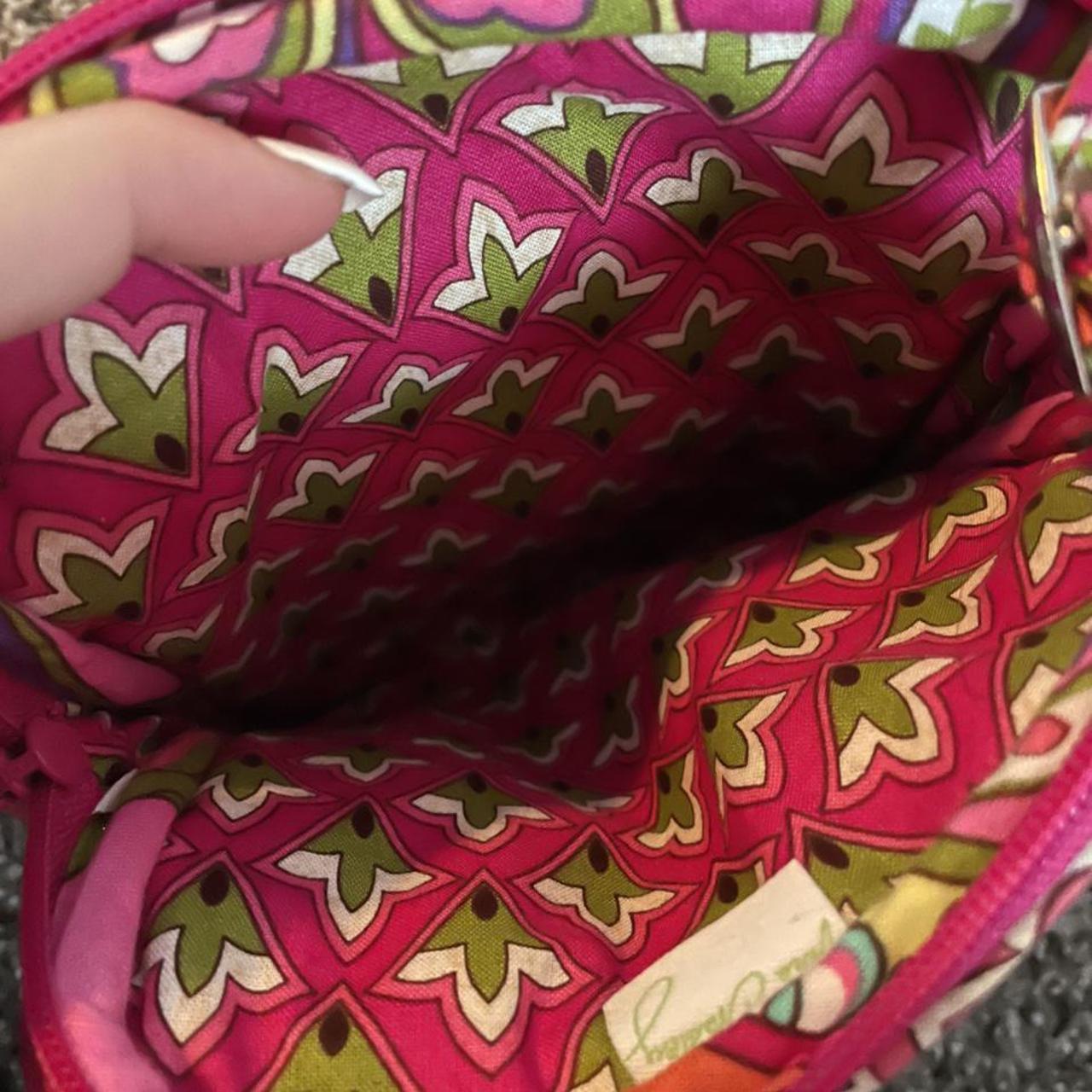 Vera Bradley Small Purse Pink with print Adjustable... - Depop