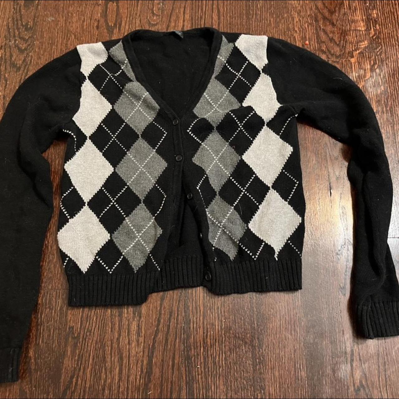 Brandy Melville argyle sweater Fits S Super warm... Depop