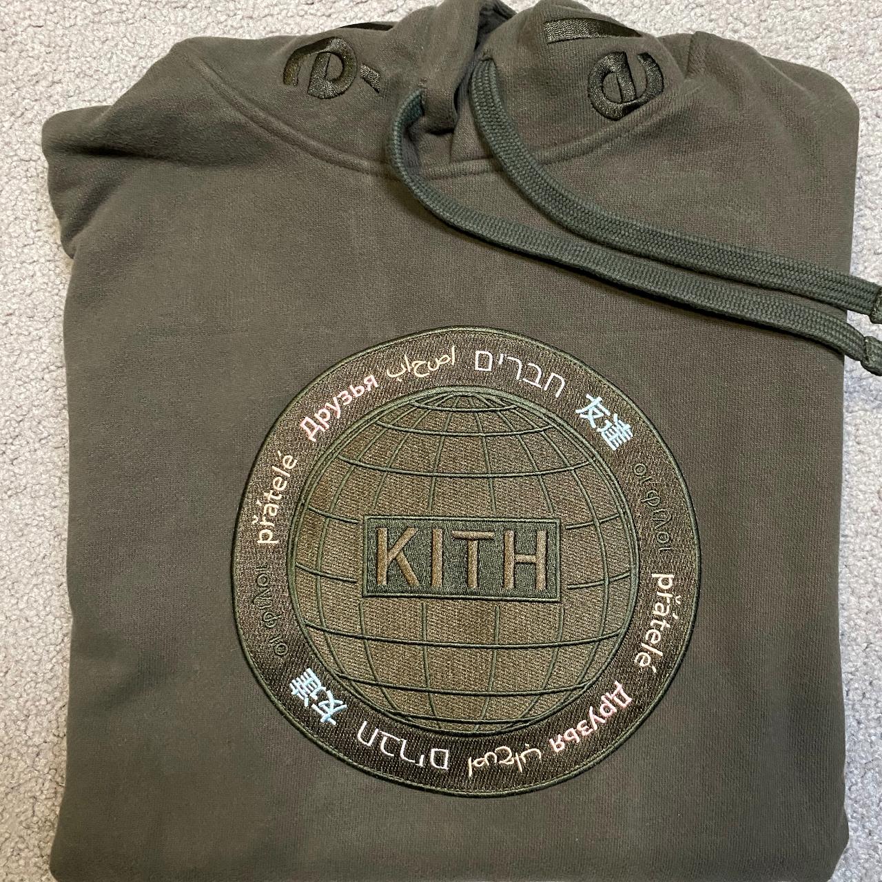 KITH Global Williams Hoodie Olive X Small New Depop