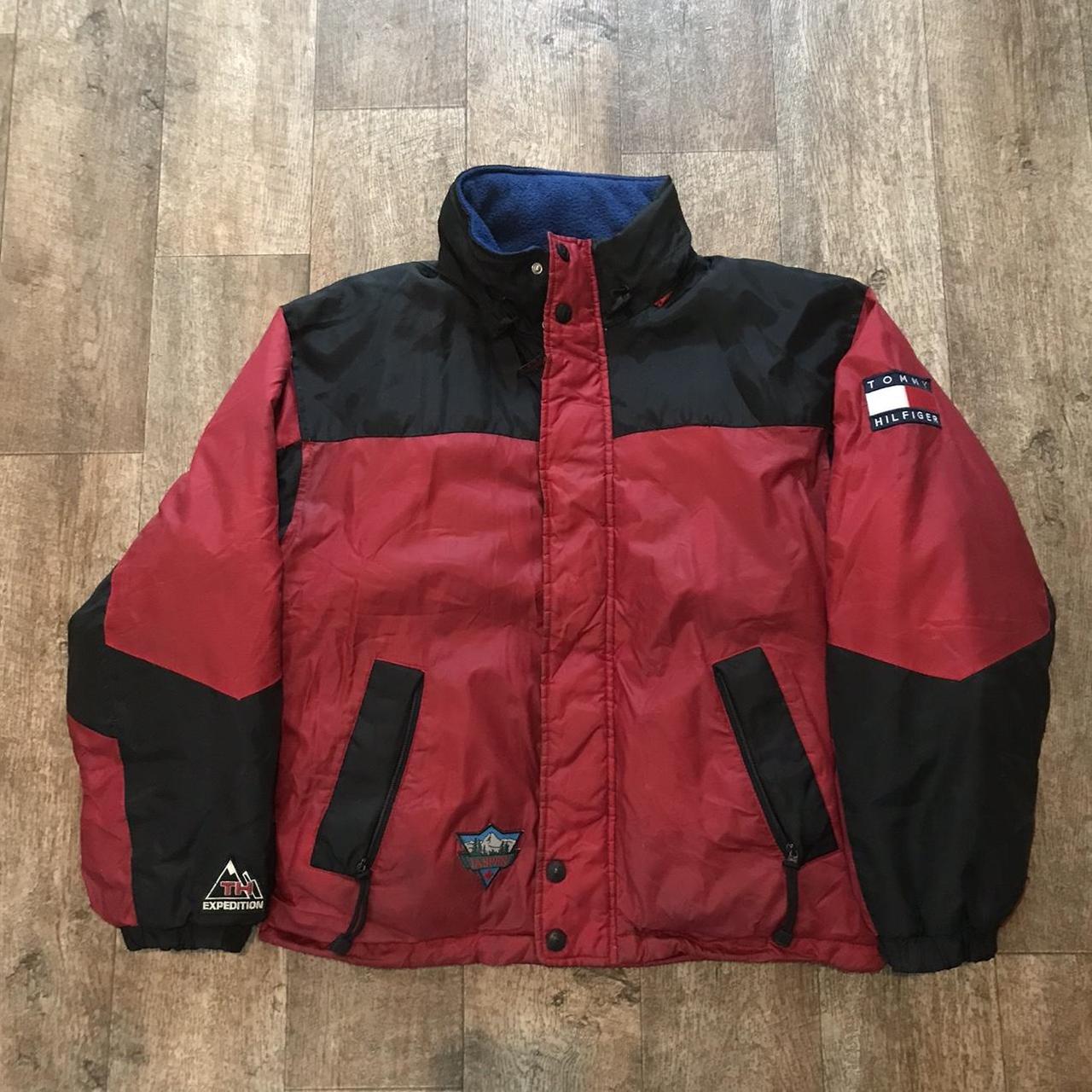 90s tommy hilfiger puffer jacket