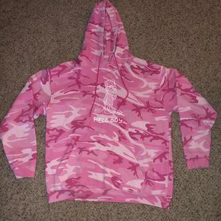 superrradical hellboy moletom com capuz pink camo