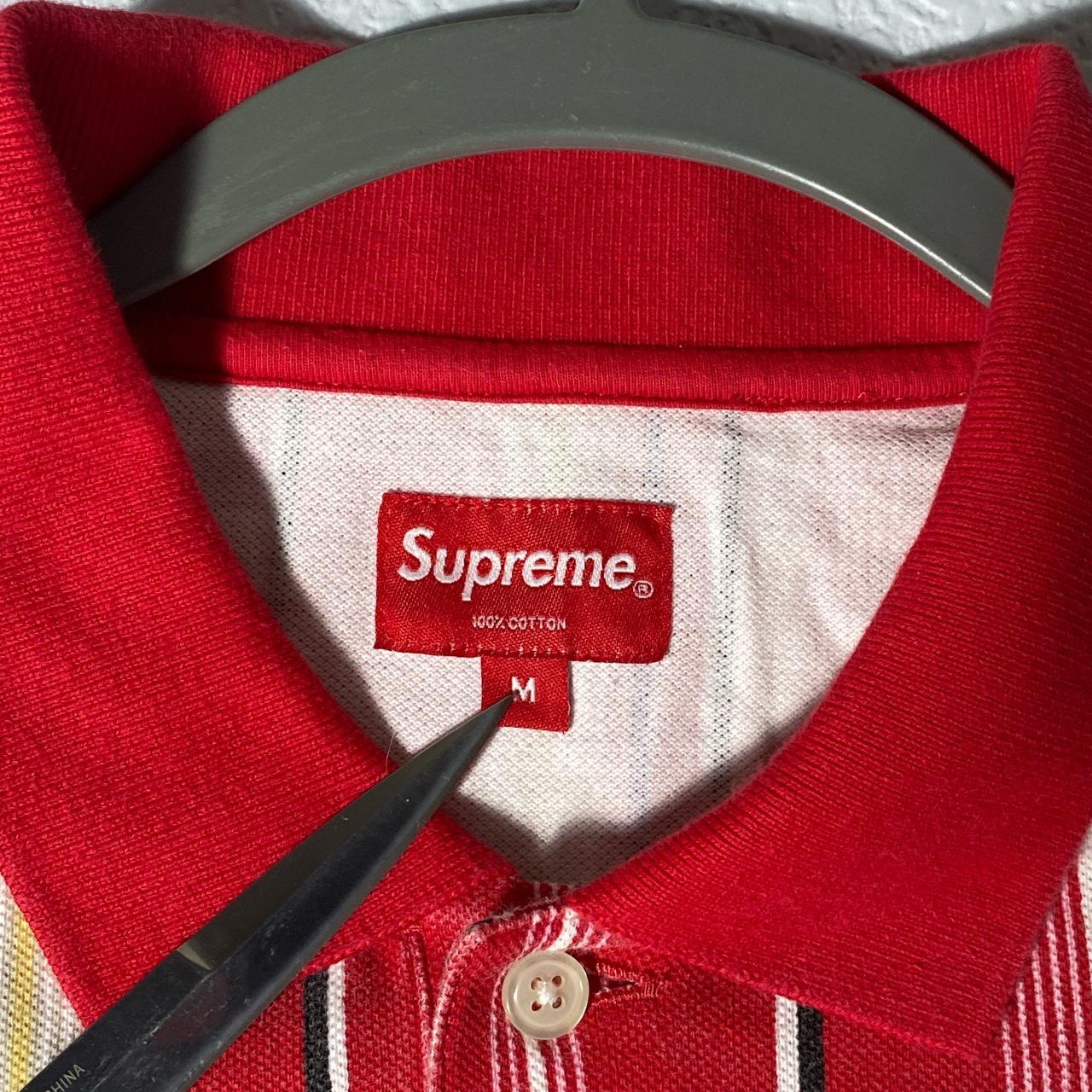 Supreme Vertical Stripe Polo, Medium, SS20, Perfect...