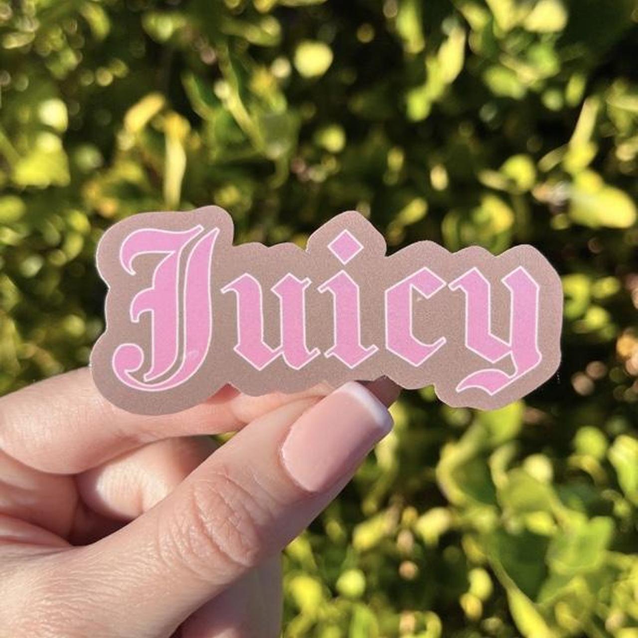 Juicy waterproof sticker, car sticker, water bottle... - Depop