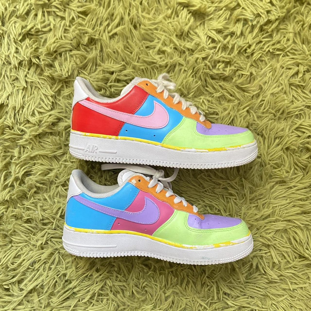 Color block outlet air force ones