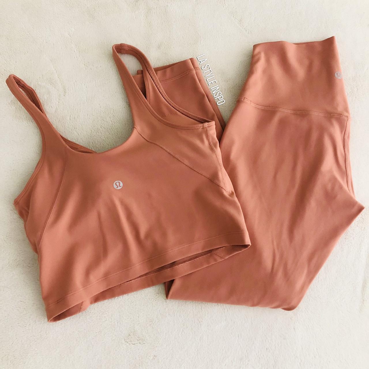 lululemon align tank rustic coral