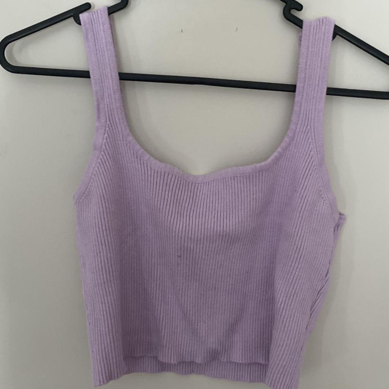 Ally fashion purple crop top, worn few times, size... - Depop