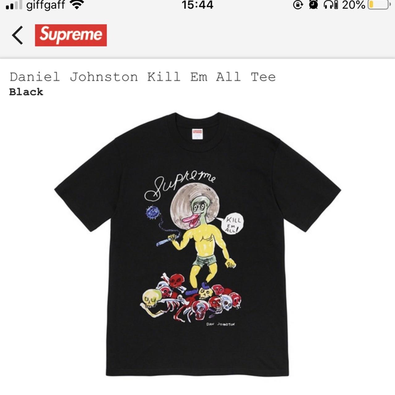 Supreme Daniel Johnston Kill Em All Tee Light Teal