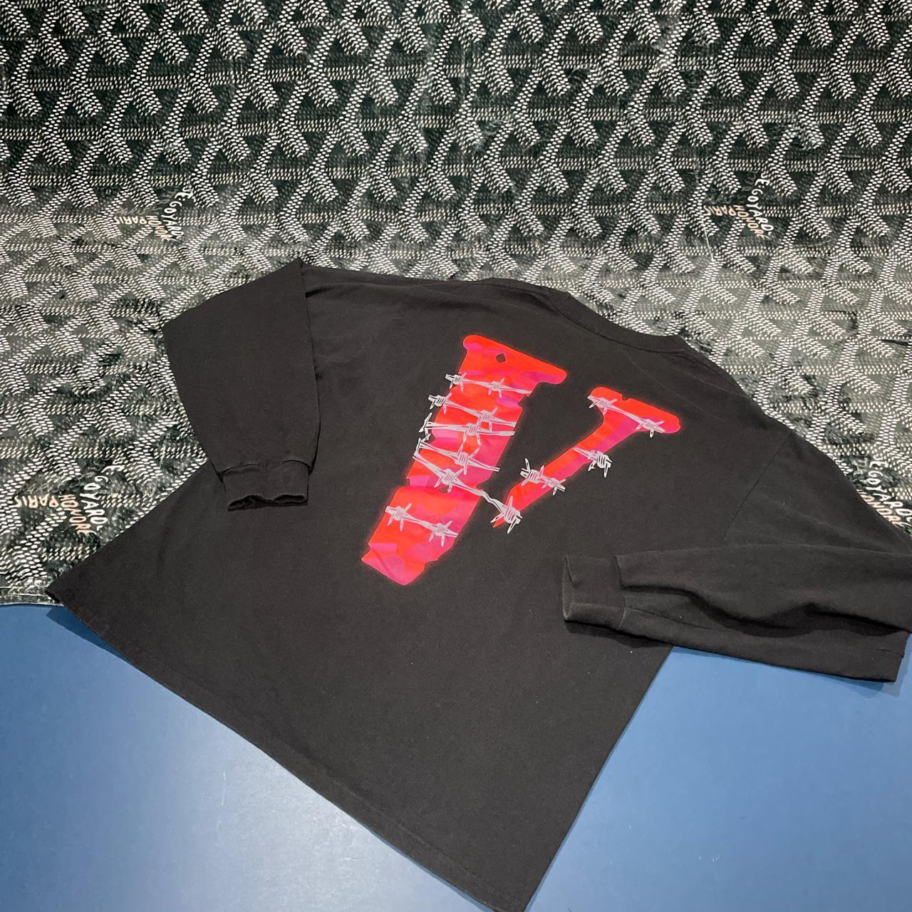 Vlone x Juice Wrld collaboration long sleeve T-shirt... - Depop