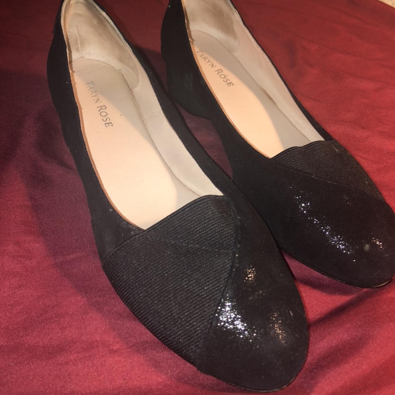 Taryn Rose black flats size 9