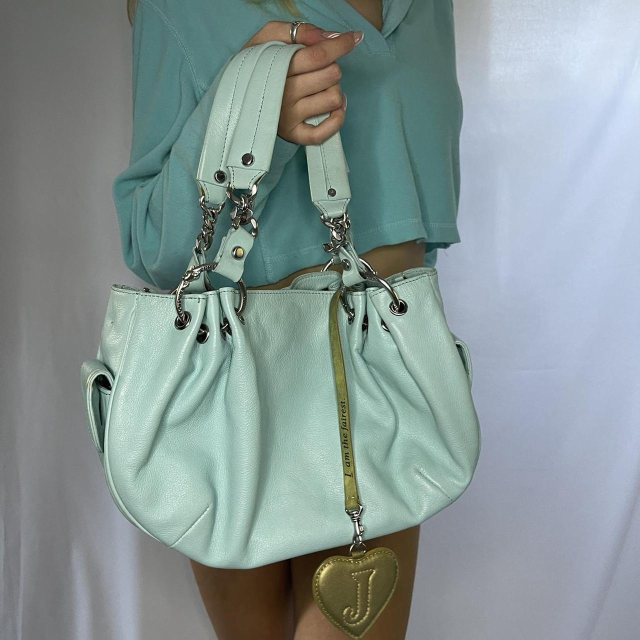 Vintage Brown Blue Juicy Couture Purse Tote Bag Handbag Daydreamer Terry  Cloth | eBay