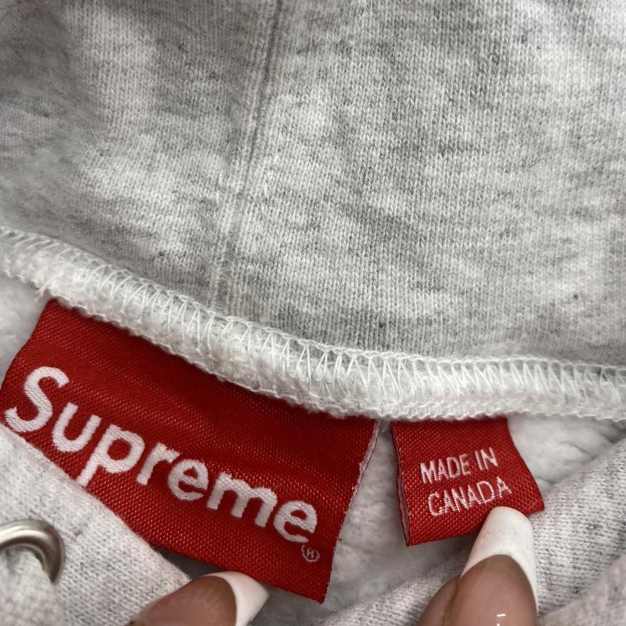 Supreme Vampire Boy Hoodie Light Grey Size M 100%... - Depop