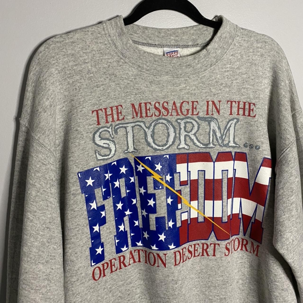 90s Operation Desert Storm Crewneck fits L $6 US... - Depop