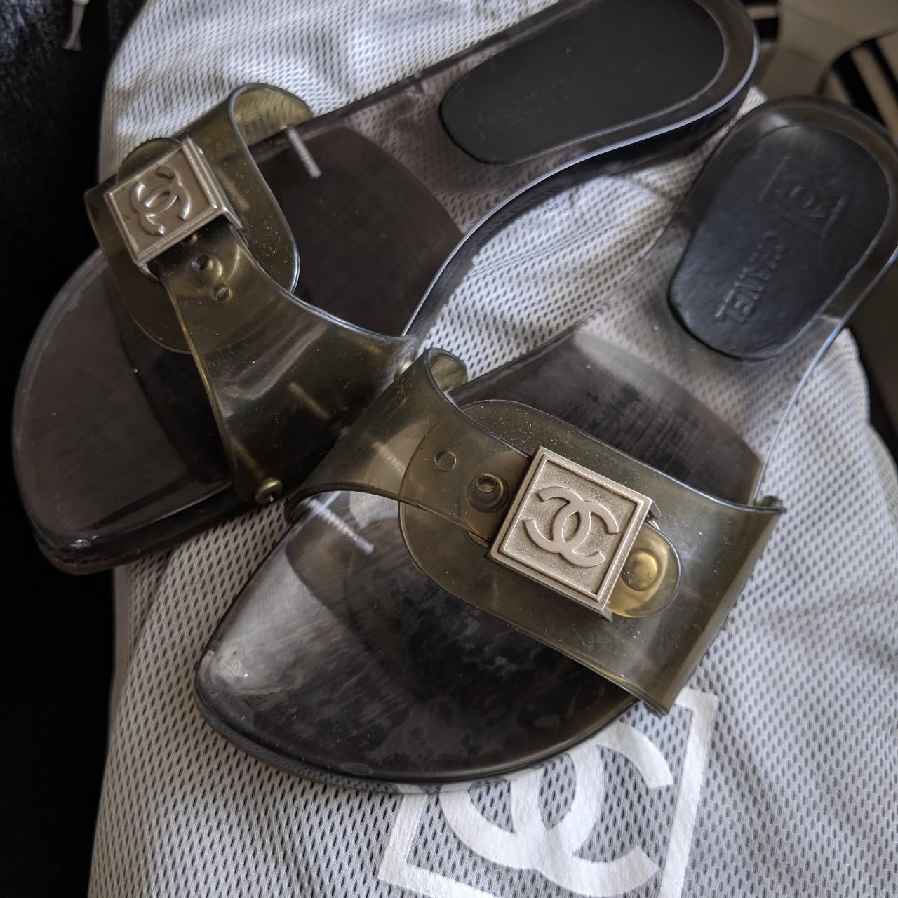 chanel jelly sandals