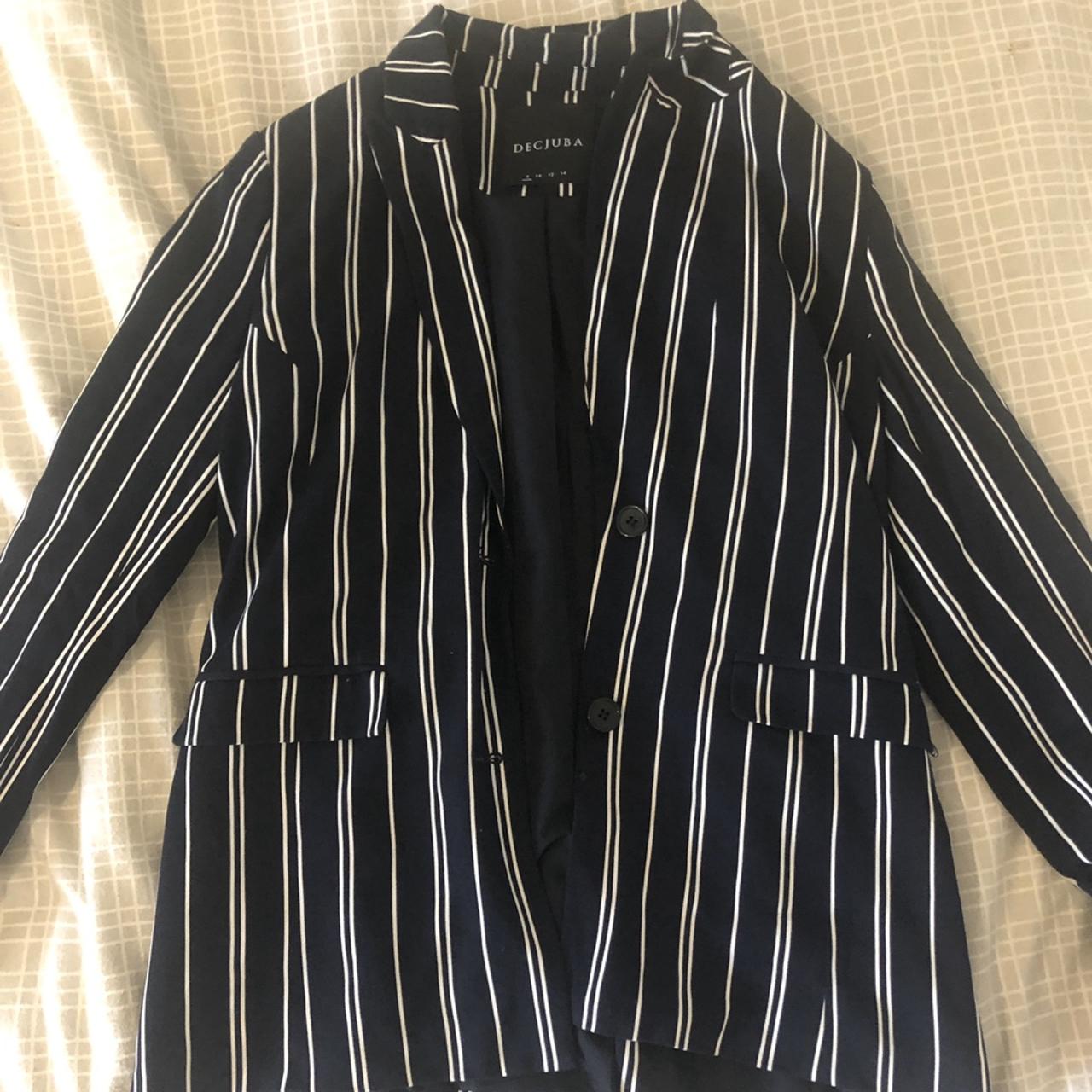 Decjuba navy clearance blazer