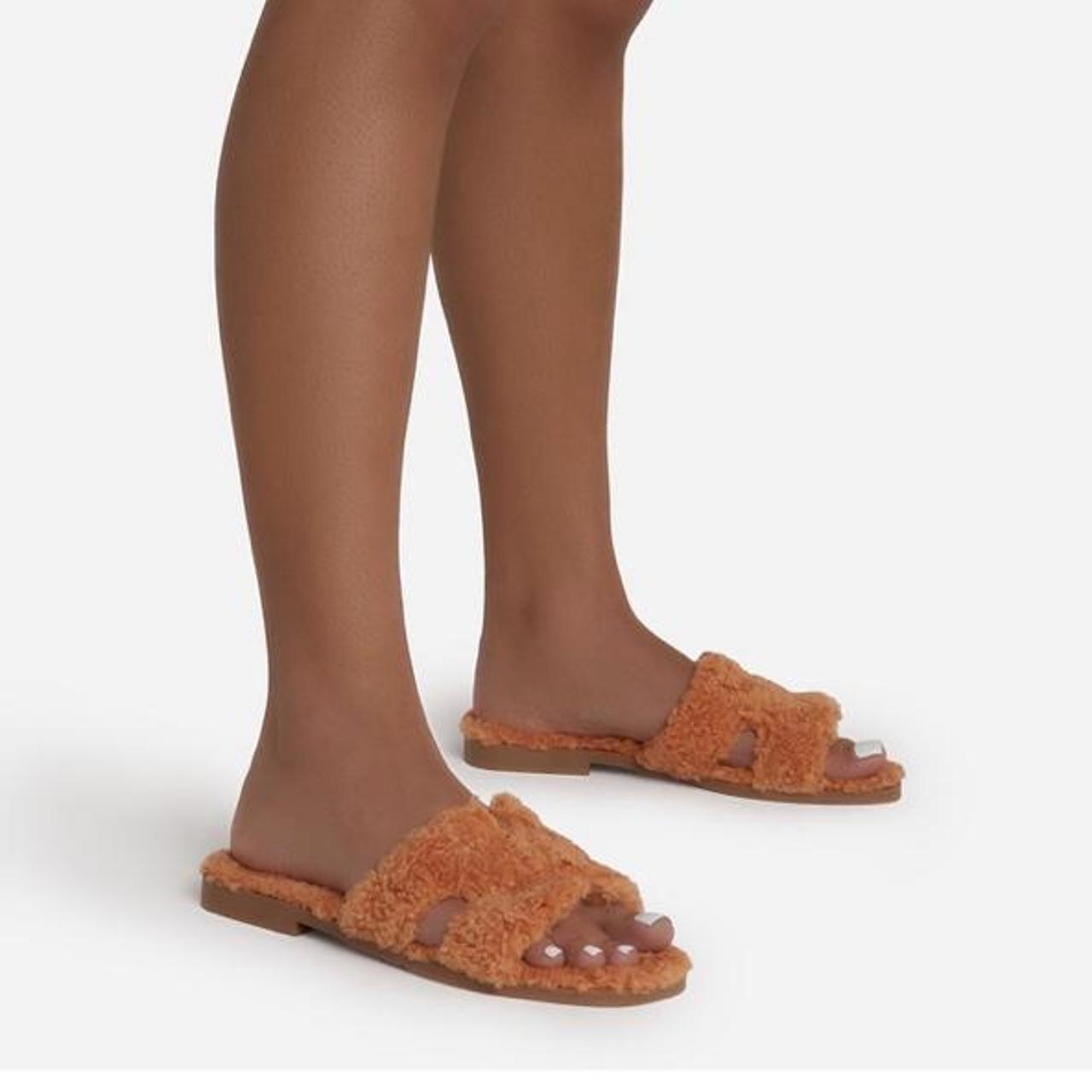 Ego Yves Caged Slides Color ORANGE 🍊 US 8 but EU 39‼️ Depop