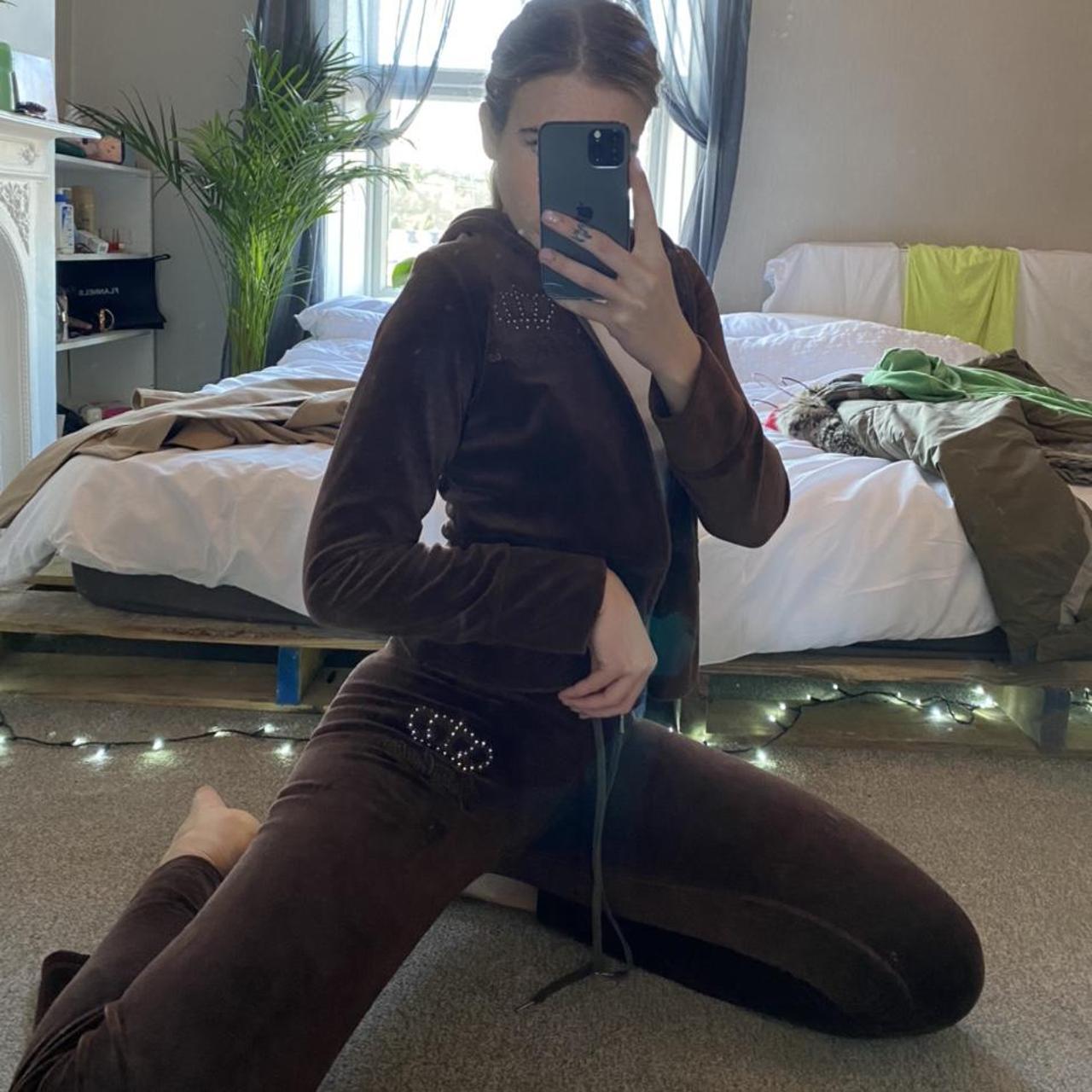 depop velour tracksuit