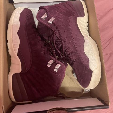 burgundy suede 12s