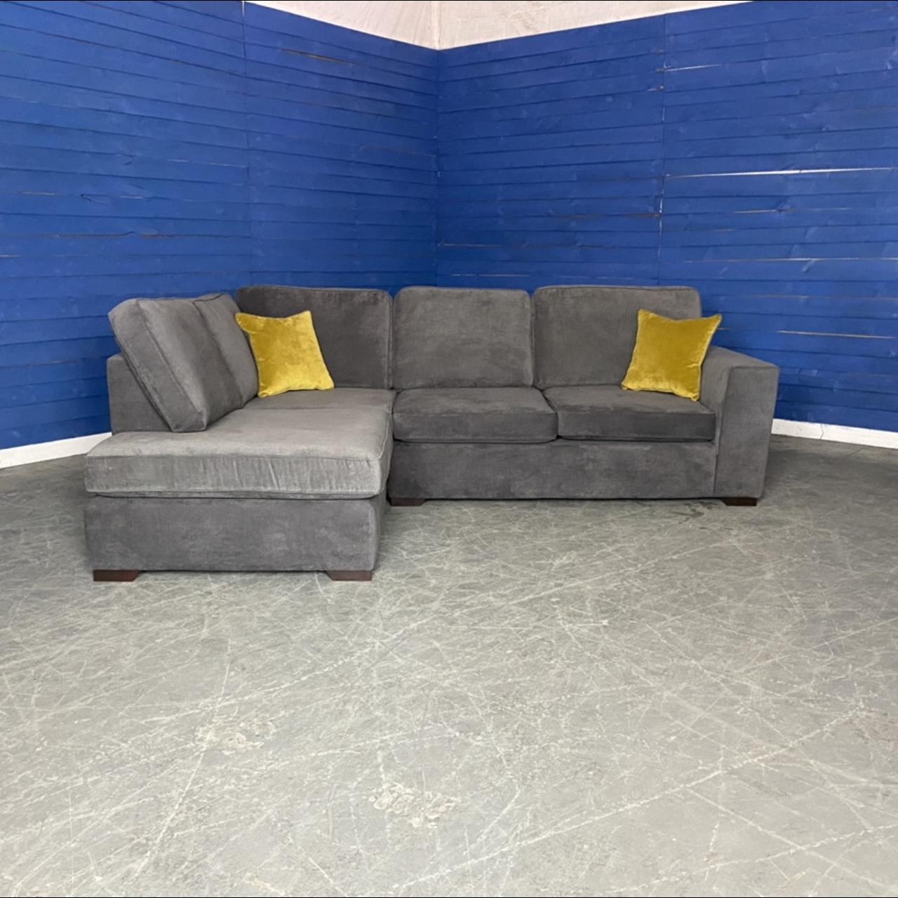 Grey Chaise Corner Sofa Depop