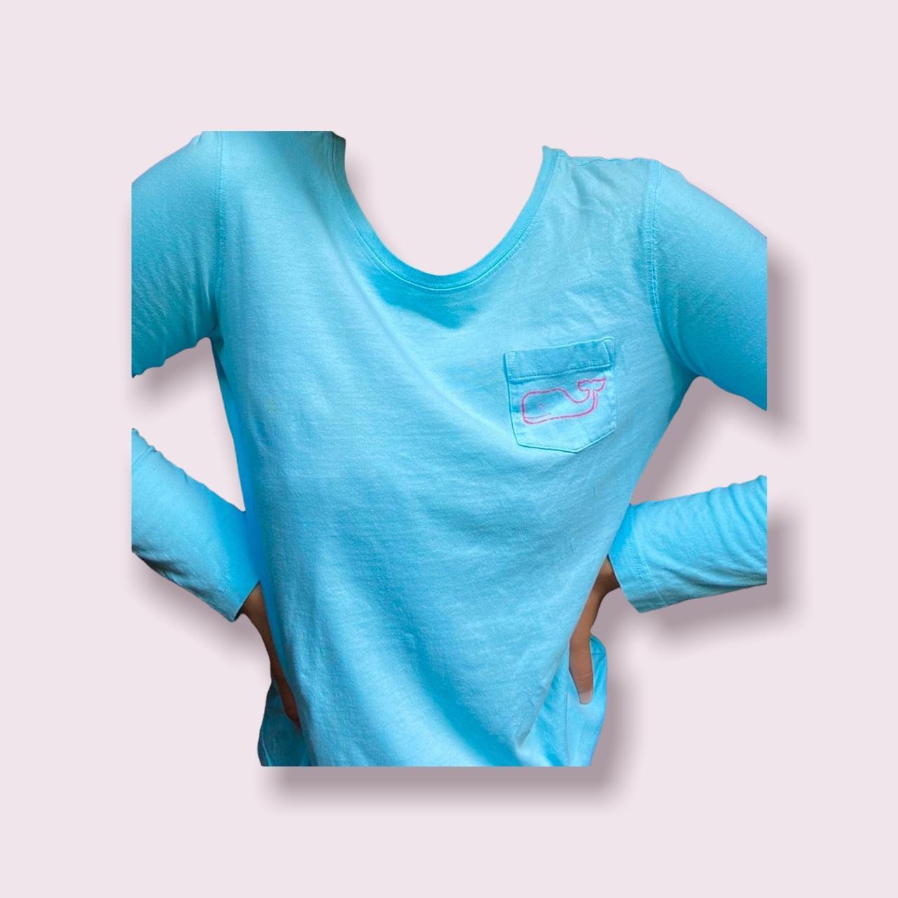 Martha's Vineyard Vines T Shirt Long Sleeve Blue - Depop