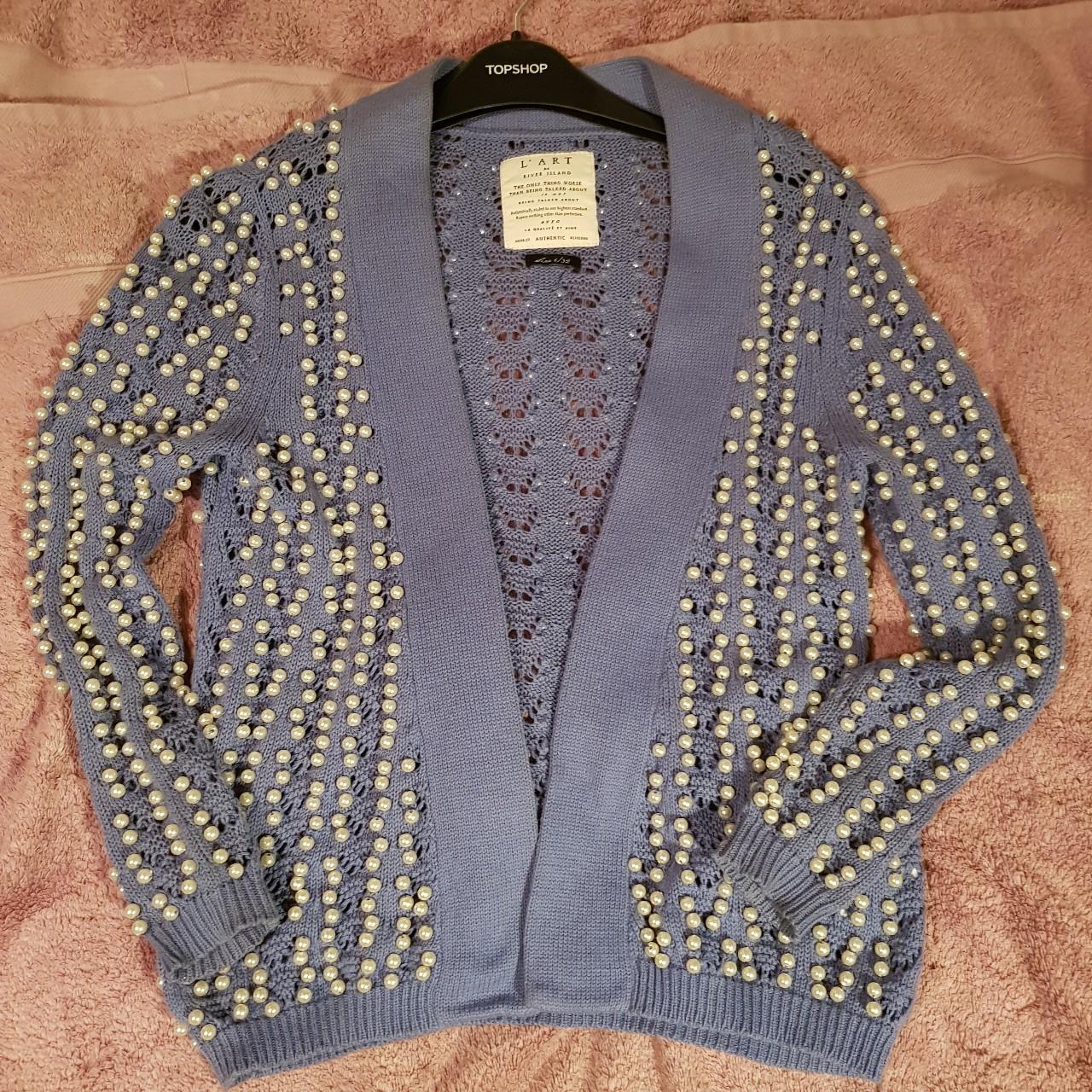 River island blue on sale cardigan