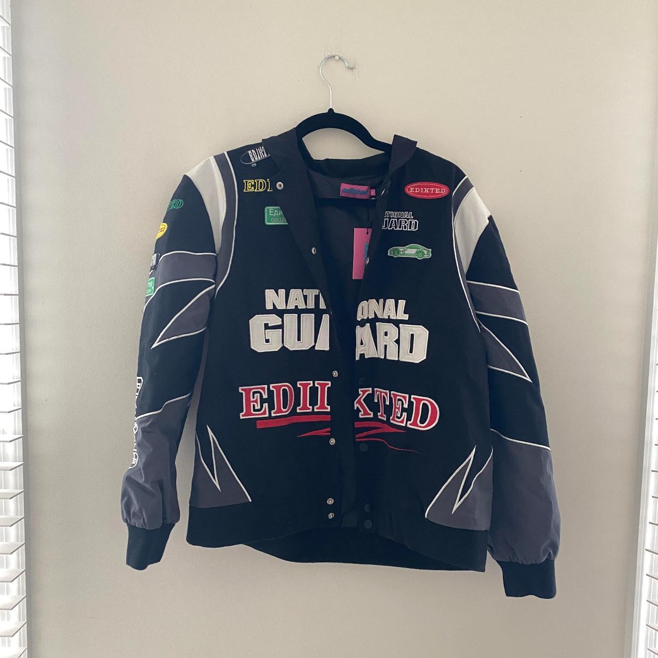 Edikted Rally Patch Jacket Size Medium New with... Depop
