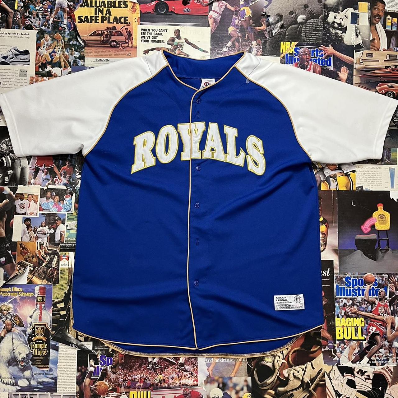 Vintage Royals button up jersey! Tagged size: xlarge - Depop