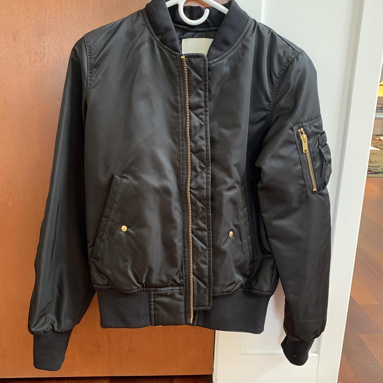 Black aritzia bomber jacket! The quality is AMAZING!... - Depop
