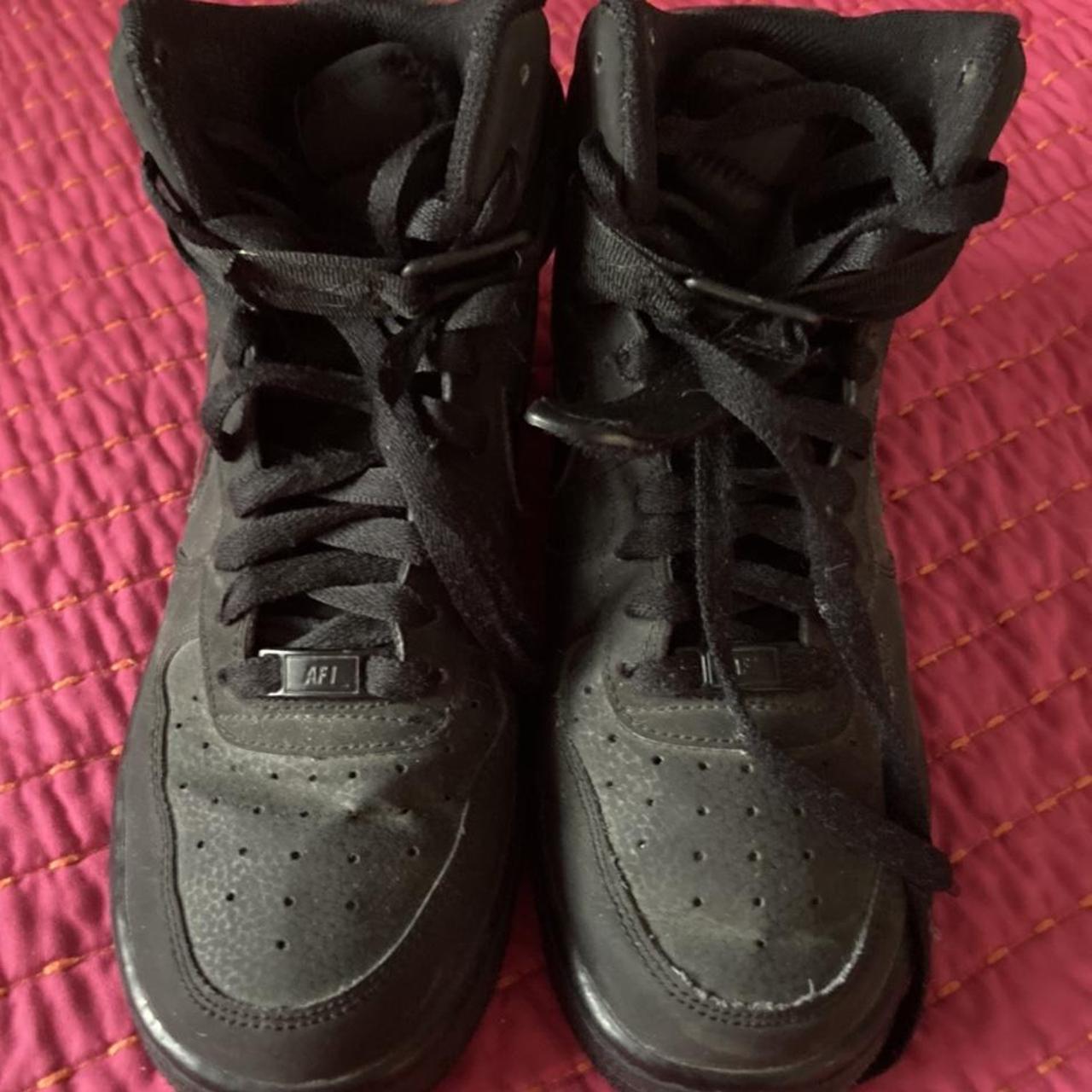 Black Nike Hightop Air Force 1 Used but in great... - Depop