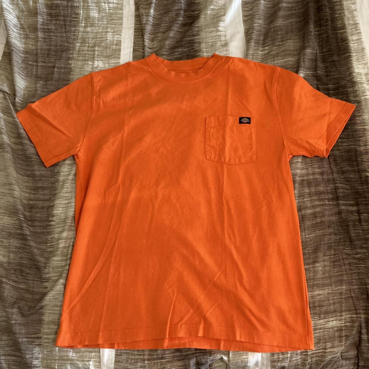 Orange dickies shirt. Size medium. Only worn... - Depop