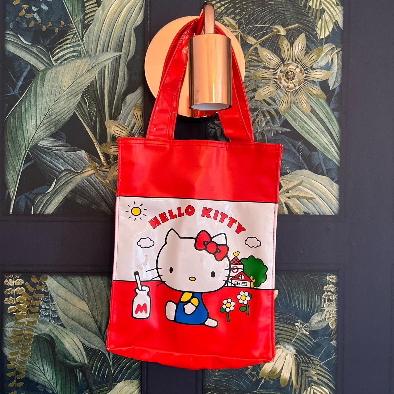 Hello Kitty Women's Red and White Bag | Depop