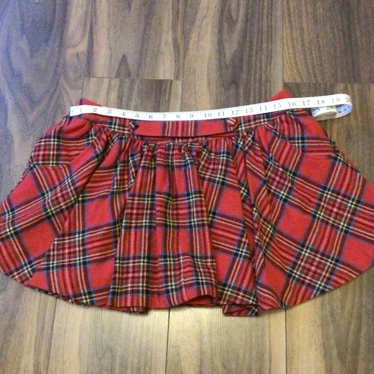 Jack wills shop red tartan skirt