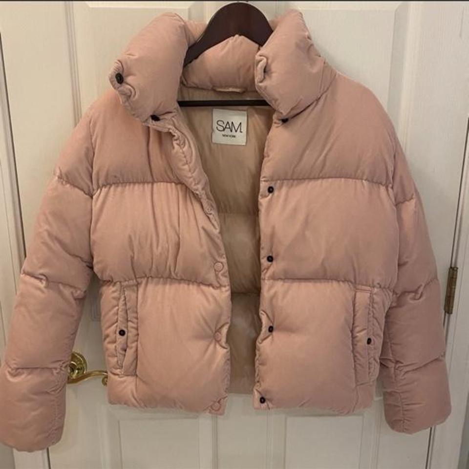 SAM NYC SOPHIA VELVET PUFFER JACKET Size XS . Depop