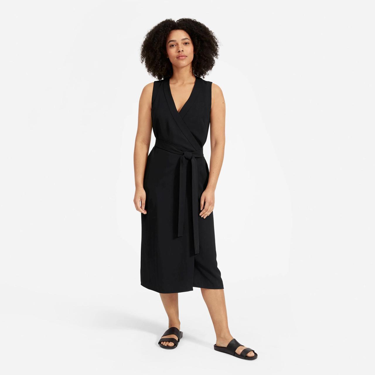 EVERLANE WRAP DRESS NWT, bought and couldn't be... - Depop