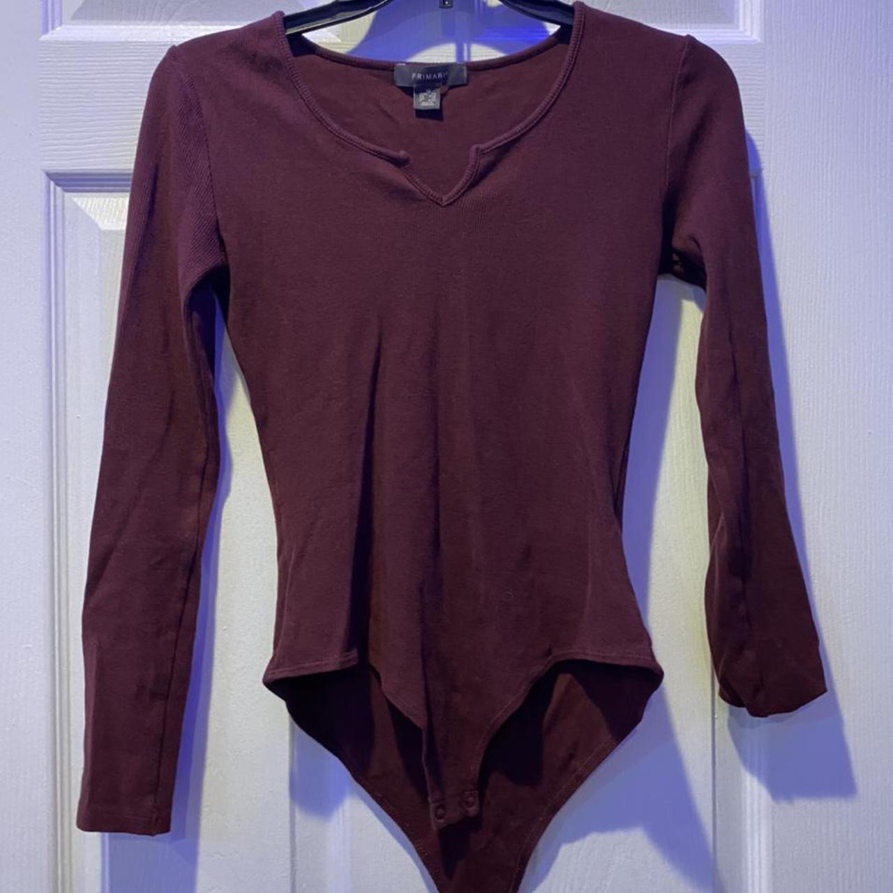 Primark one piece body suit in purple bodysuit... Depop