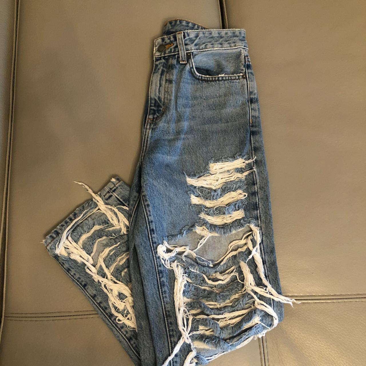 Carmar Blue Carmar Ripped Jeans NWOT CARMAR Jean 25 Blue Straight