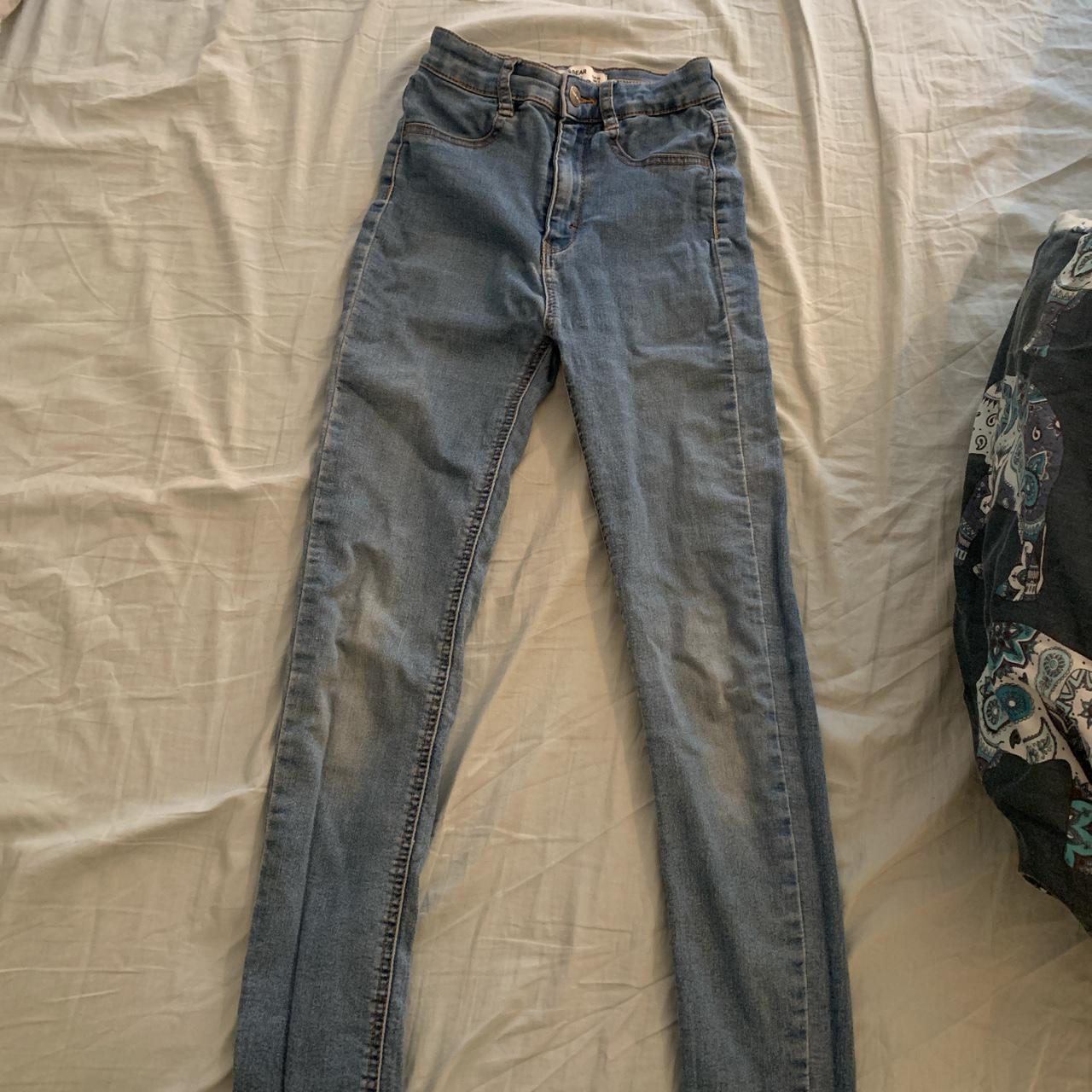 Pull and bear blue skinny jeans No flaws or... - Depop