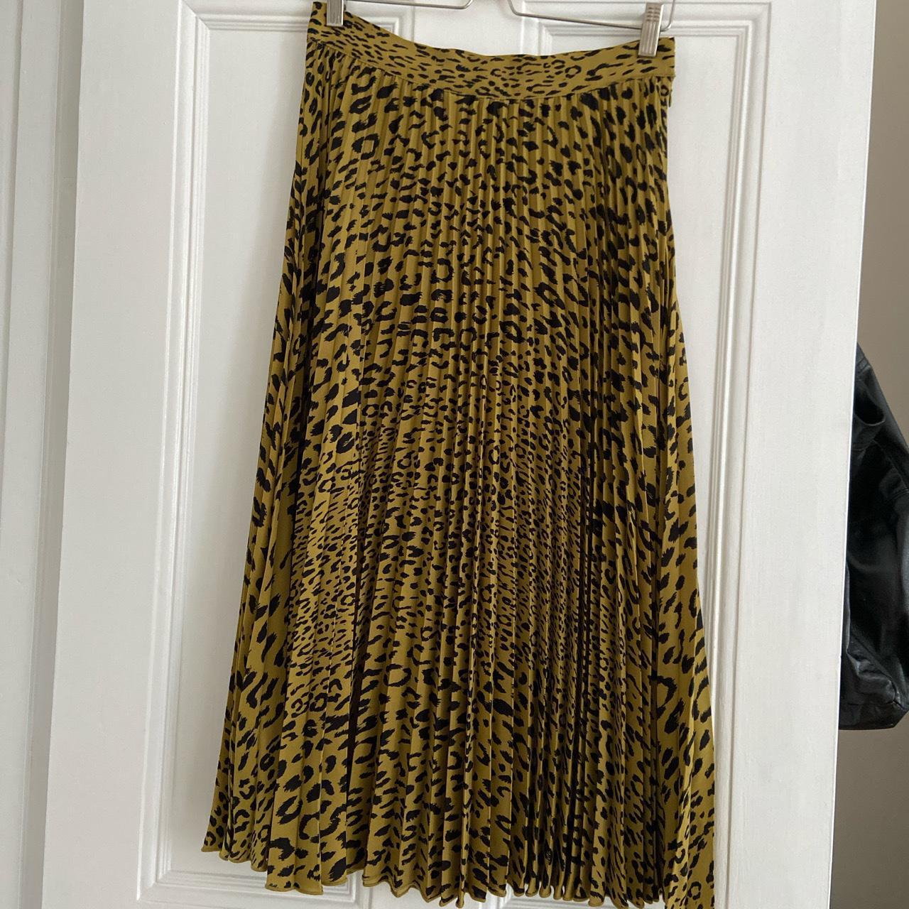 Leopard skirt from weekday - high waste - midi -... - Depop