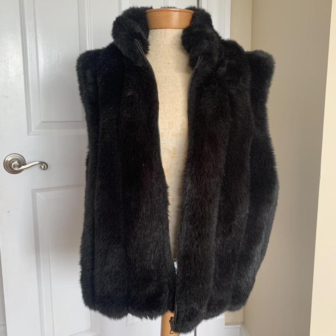 Black Faux Fur Jacket! Absolutely STUNNING and SO... - Depop