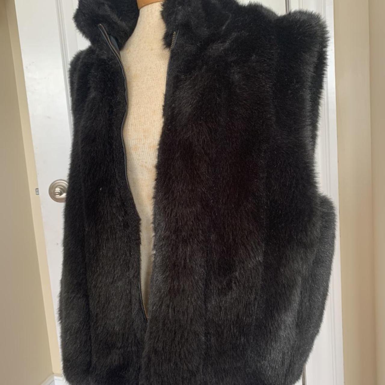 Black Faux Fur Jacket! Absolutely STUNNING and SO... - Depop