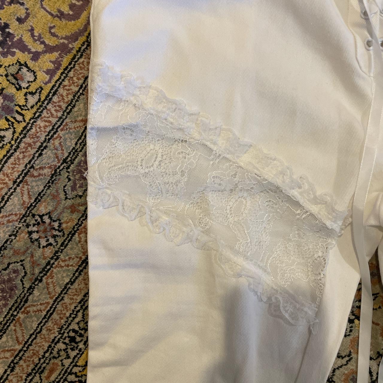 Cider Women's White Jeans Depop