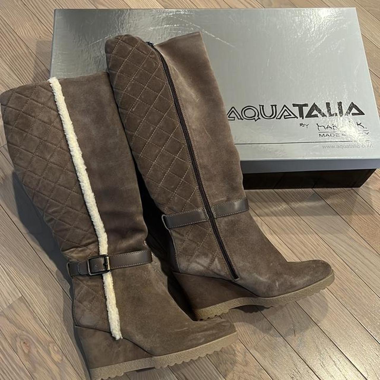 Aquatalia Knee high Weatherproof Wedge Depop