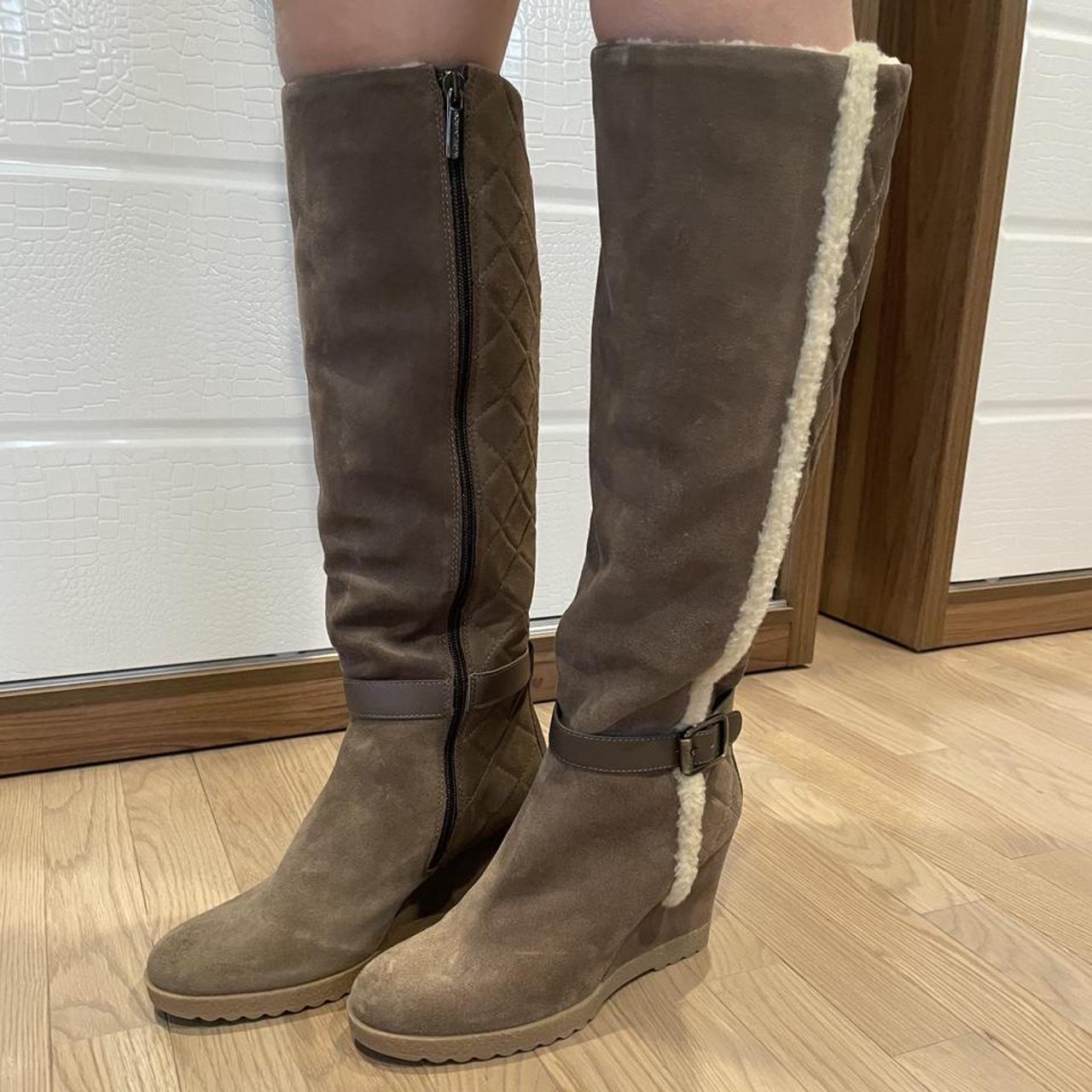 Aquatalia Knee high Weatherproof Wedge Depop