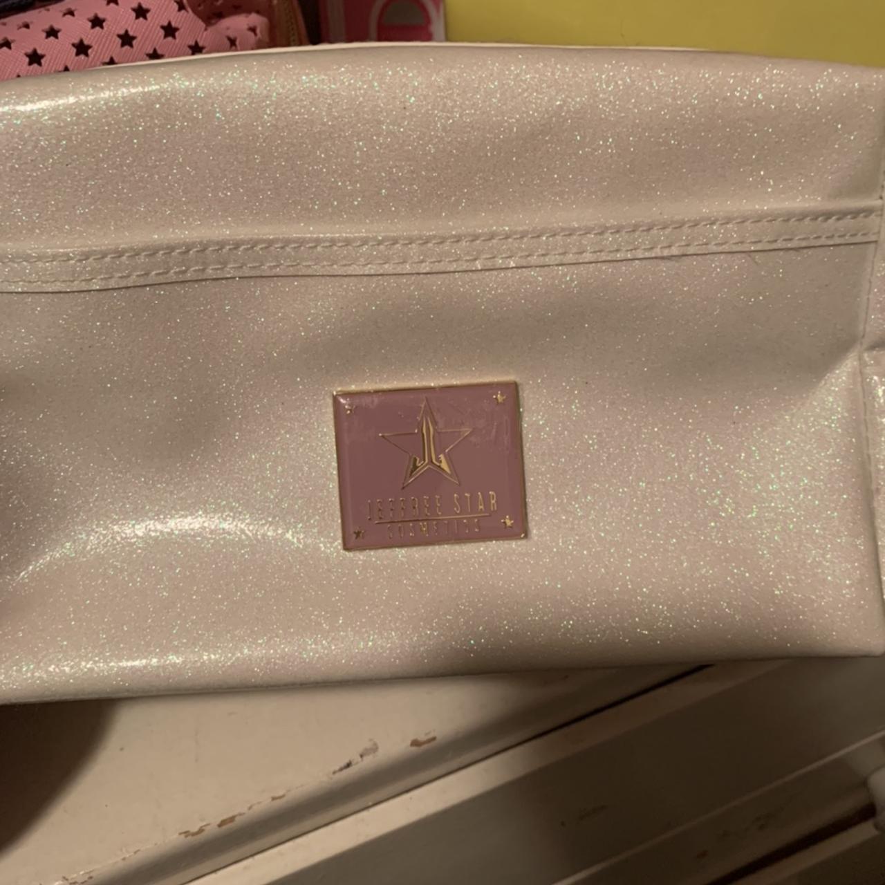 Jeffree Star White Gliter Makeup Bag popular