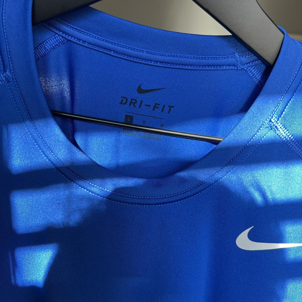 Nike Men’s Bright Royal Blue Slim Dri Fit T... - Depop
