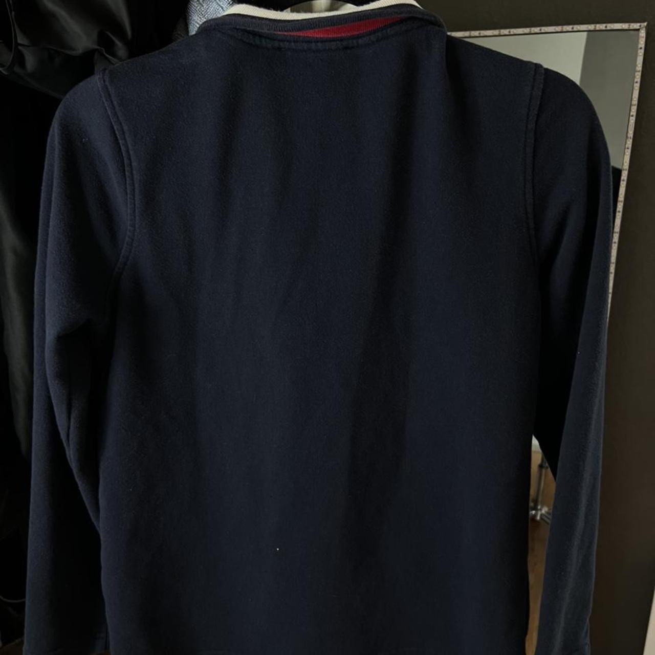 Tommy Hilfiger navy blue quarter zip up sweater size... - Depop