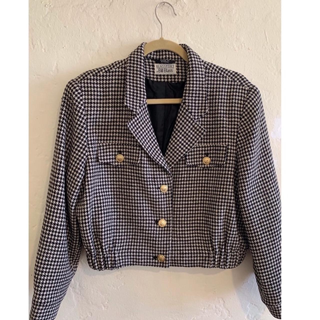 Cropped Houndstooth Jacket This Jacket Is So Cute Depop   P0 