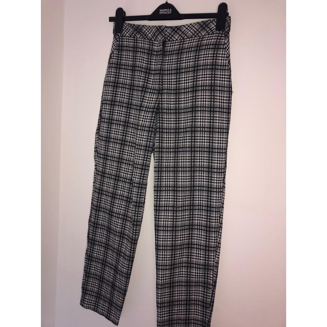 HIGH RISE CHECK PANTS – Azlinn Hope