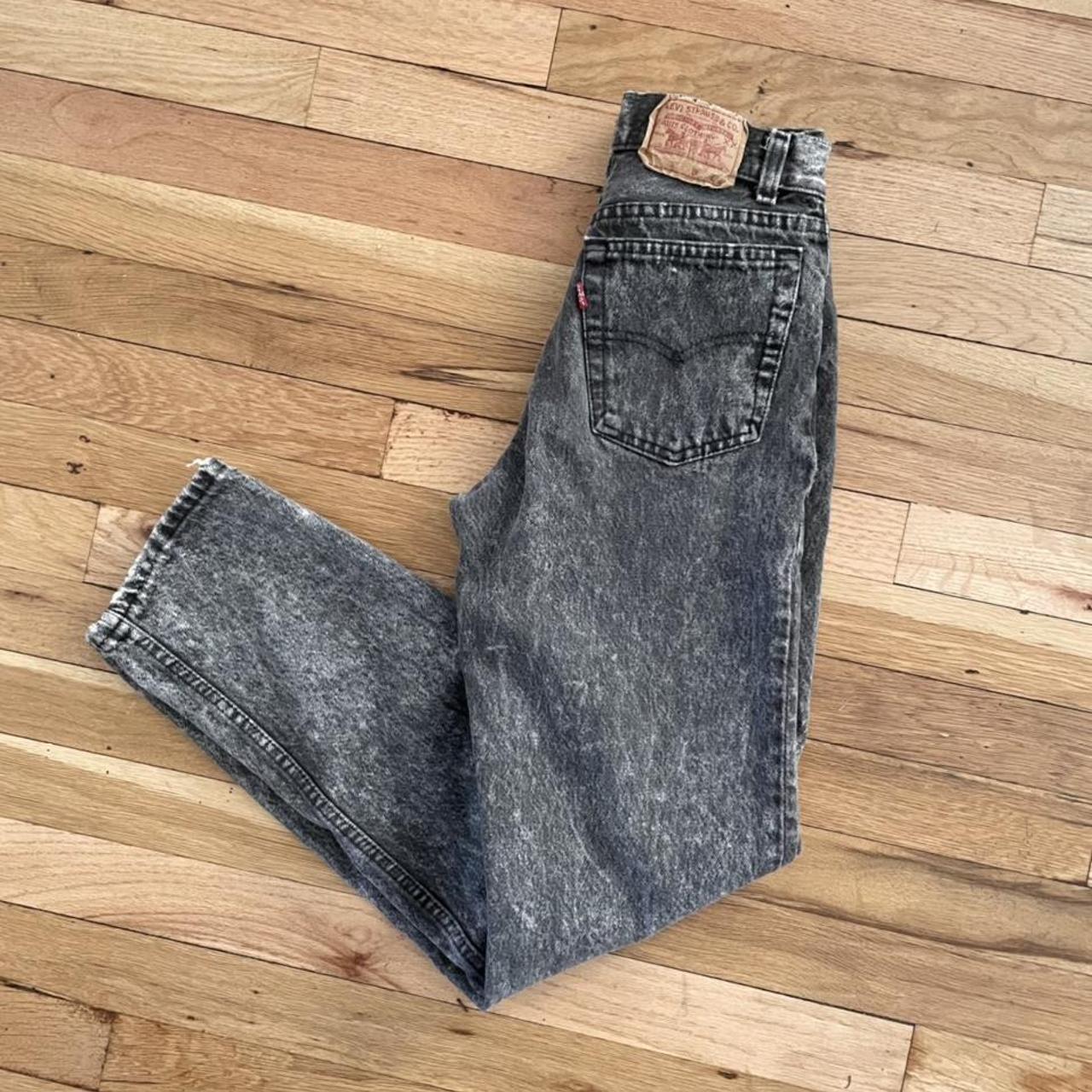 🖤 Vintage Levi’s 701 Black Acid Wash Jeans - Depop
